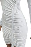 Абрикосовое платье-карандаш в Европе и Америке для взрослых, с короткими рукавами и длинными рукавами, с круглым вырезом, мини-платье в стиле пэчвор