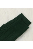 Completo corto in due pezzi a maniche lunghe in lana verde Europa e America in tinta unita a matita
