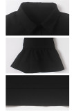 Black Sexy adult Fashion Cap Sleeve Long Sleeves O neck Asymmetrical Mid-Calf asymmetrical Solid
