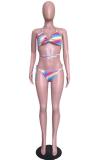 Blå bandage Ett tredelat Split Fashion Sexig Bikinis Set för vuxna