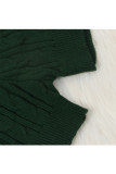 グリーン ウール ヨーロッパとアメリカのソリッド ツーピース スーツ ペンシル長袖ツーピース ショート セット