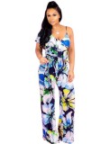 rose Volanger Bandage Print Casual Fashion Jumpsuits & Rompers