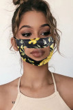 Black Fashion Sweet Cute Mixed Printing Face Protection