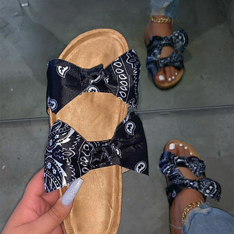 

Black Casual With Bow Round Comfortable Shoes