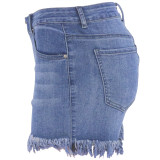 Light Color Fashion Casual Patchwork High Waist Jeans