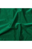 Vert élégant solide patchwork une épaule une ligne grande taille