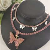 Silberne Mode-reizvolle Schmetterlings-Halskette