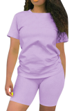 фиолетовый сексуальный пэчворк однотонный костюм из двух частей плюс размер из двух частей