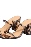 Leopard Print Casual Street Patchwork Opend Out Door Shoes