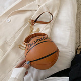 Roze modieuze casual basketbaltas met letterprint