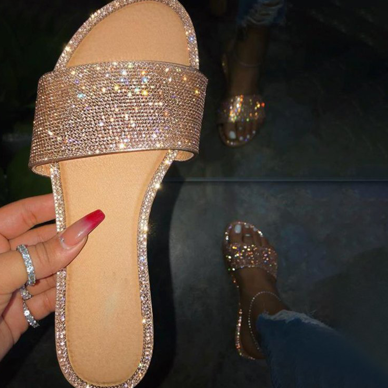 

Light Brown Sexy Street Split Joint Hot Drill Opend Comfortable Out Door Shoes