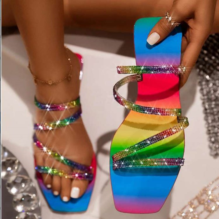 

Purple Sexy Street Hollowed Out Hot Drill Opend Comfortable Shoes