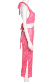 Vestidos saia lápis roxo sexy estampado vazado