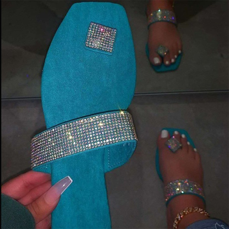 

Blue Casual Street Hollowed Out Hot Drill Opend Out Door Shoes