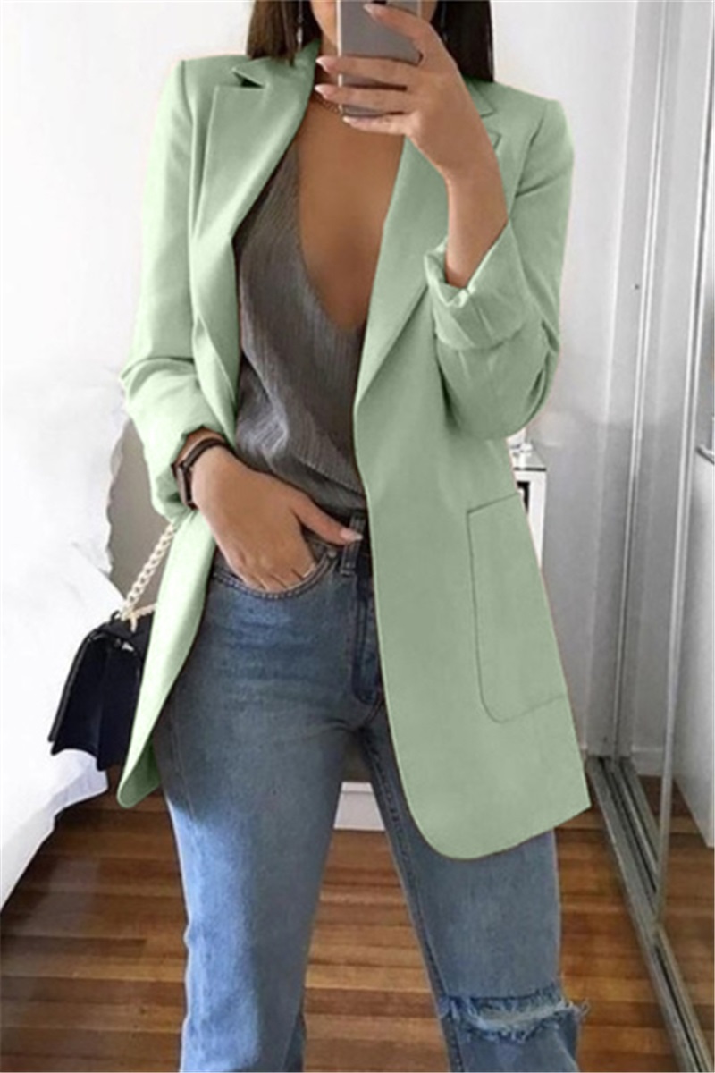 

BeanGreen Casual Long Sleeves Suit Jacket