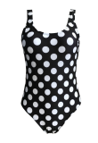 Black And White Sexy Print Solid Patchwork Swimwears