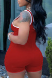 Красная Мода Повседневная взрослая мэм с круглым вырезом Пэчворк Твердая строчка Плюс размер