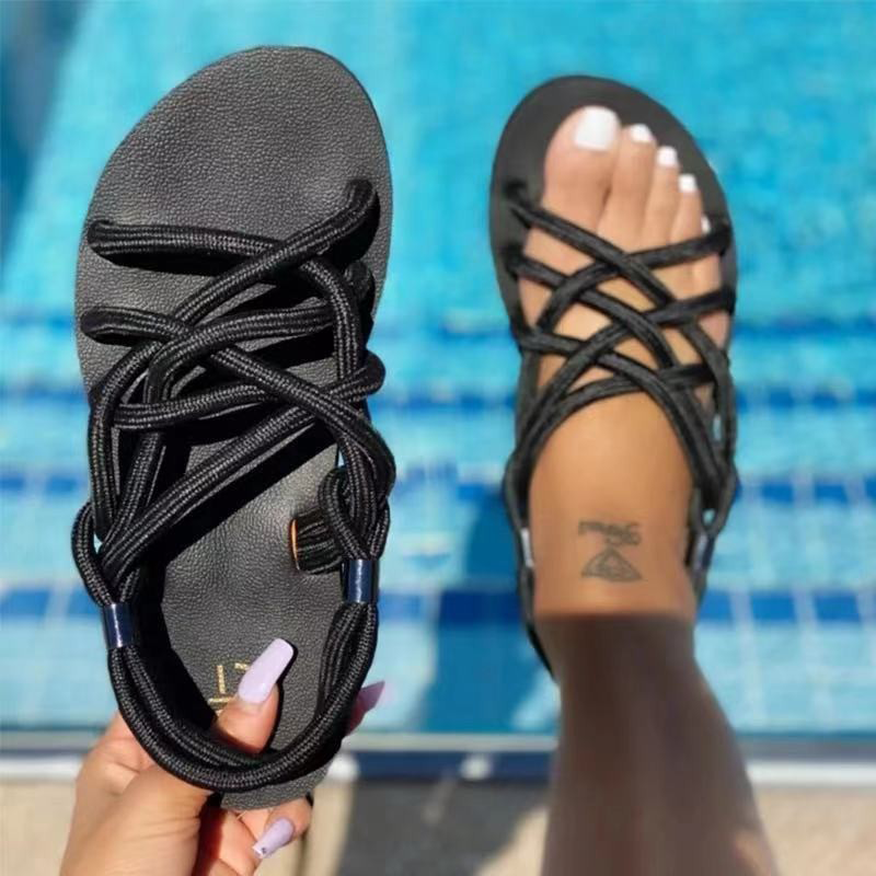 

Black Casual Street Hollowed Out Split Joint Opend Out Door Shoes