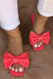 Red Fashion Daily Patchwork Opend Comfortable Shoes