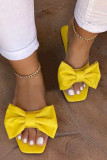 Yellow Fashion Daily Patchwork Opend Comfortable Shoes