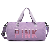 Фиолетовая повседневная спортивная одежда с возможностью горячей замены лоскутных сумок на молнии