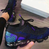 Chaussures de course de sport fermées en patchwork violet Street Sportswear