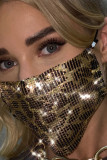Gold Street Leopard metalen accessoires decoratie masker