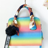 Цветная модная повседневная сумка-мессенджер с постепенным изменением