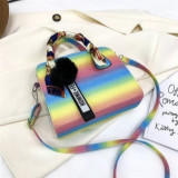 Цветная модная повседневная сумка-мессенджер с постепенным изменением