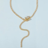 Gold Fashion Patchwork Necklaces