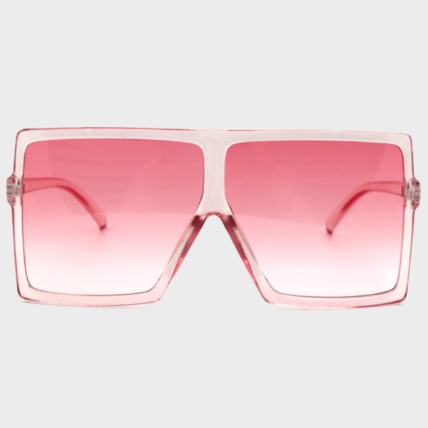 Sexy Street-Sonnenbrille in Rosa mit allmählichem Wechsel und Leoparden-Patchwork