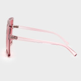 Розовые сексуальные уличные солнцезащитные очки в стиле пэчворк с леопардовым принтом и постепенным изменением