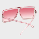 Óculos de sol rosa sexy street com mudança gradual leopardo patchwork