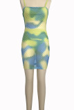 Бирюзовое сексуальное модное платье-карандаш без рукавов с одним словом и открытыми плечами длиной до колен, асимметричное