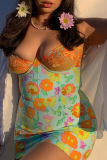 Цветной сексуальный принт в стиле пэчворк без бретелек юбка-карандаш платья