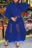 viola casual patchwork maglia solida senza cintura collo alla coreana vestito irregolare abiti taglie forti