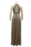 Сексуальные леопардовые лоскутные платья с леопардовым принтом и бретельками-тортом-юбкой