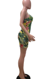 Цветной сексуальный принт в стиле пэчворк Спагетти ремень юбка-карандаш платья