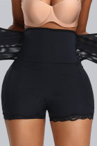 Черный модный сексуальный однотонный лоскутный корсет-бюстье
