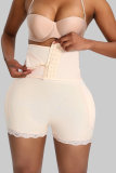 Apricot Fashion Sexy Solid Patchwork Bustiers Corset