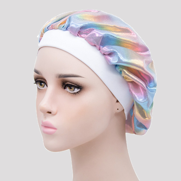 Sombrero de patchwork con estampado de vida informal de color