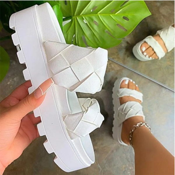 Blanco Casual Street Patchwork Opend Out Door Zapatos