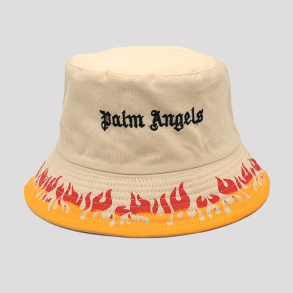 Sombrero de impresión de bordado de letras casual de moda caqui