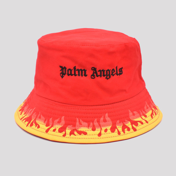 Sombrero de impresión de bordado de letra casual de moda roja