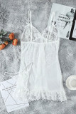 Белое модное сексуальное прозрачное женское белье