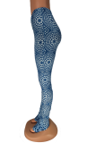 Rode sexy patchwork skinny hoge taille potlood volledige print bodems
