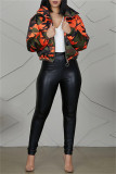 Camouflage Fashion Casual Camouflage Print Cardigan Outerwear