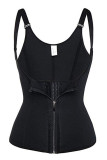 Black Fashion Sexy Patchwork Solid Backless Bustiers