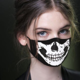 Svart Mode Casual Print Mask