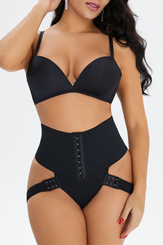 Black Fashion Sexy Solid Hollowed Out Split Joint Bustiers